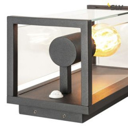 QUADRULO SENSOR, applique, E27, anthracite, avec detecteur de mouvements