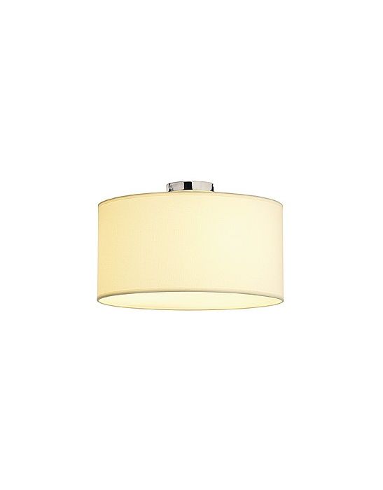 Soprana, plafonnier, cl-1, diffuseur rond, tissu beige, 3xe27