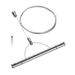 TENSEO, filin de suspension, chrome