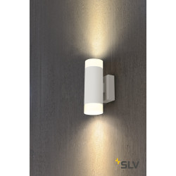 ASTINA UP/DOWN, applique intérieure blanche, GU10/QPAR51, 2x 10W max, verre satiné