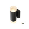 ASTINA UP/DOWN, applique intérieure, noir, GU10/QPAR51, 2x 10W max, verre satiné