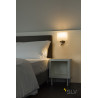 KENKUA SPOT, applique intérieure,chrome/opale, E27, 40W max, liseuse LED 3000K