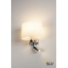 KENKUA SPOT, applique intérieure,chrome/opale, E27, 40W max, liseuse LED 3000K