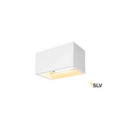 applique intérieure rectangulaire PLASTRA blanche, QT-DE12/R7s 118mm, 20W max, plâtre