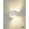 applique intérieure rectangulaire PLASTRA blanche, QT-DE12/R7s 118mm, 20W max, plâtre