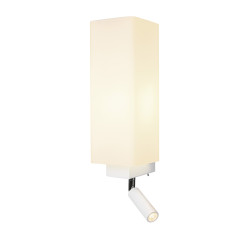 QUADRASS SPOT, applique intérieure avec liseuse blanche, E27, max 40W, LED 2W, 3000K