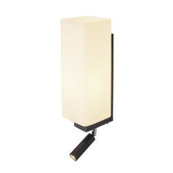 applique intérieure et liseuse noire QUADRASS SPOT, E27, max 40W, LED 2W, 3000K