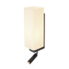 applique intérieure et liseuse noire QUADRASS SPOT, E27, max 40W, LED 2W, 3000K