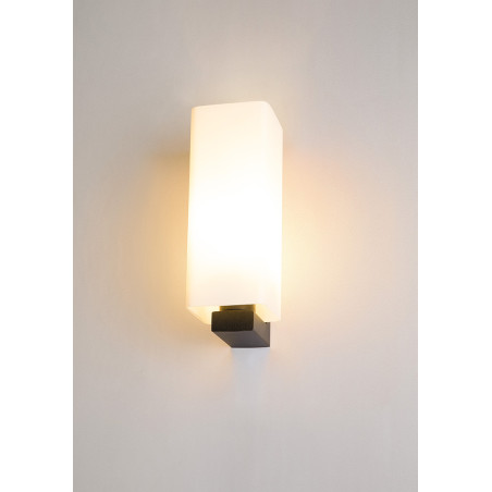 QUADRASS, applique intérieure noire, E27, max 40W