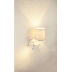applique intérieure SOMNILA FLEX, liseuse, version droite, blanc, LED 3W en 3000K, avec port USB