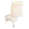 applique intérieure SOMNILA FLEX, liseuse, version droite, blanc, LED 3W en 3000K, avec port USB