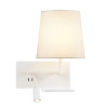 applique intérieure SOMNILA FLEX, liseuse, version droite, blanc, LED 3W en 3000K, avec port USB
