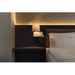 SOMNILA FLEX, applique intérieure et liseuse, version gauche, blanc, LED, 3W, 3000K, avec port USB
