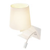 SOMNILA FLEX, applique intérieure et liseuse, version gauche, blanc, LED, 3W, 3000K, avec port USB