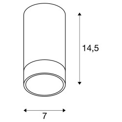 ASTINA, plafonnier intérieur, noir mat, GU10/QPAR51, 10W max