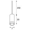ASTINA, suspension intérieure, blanc, GU10/QPAR51, 10W max