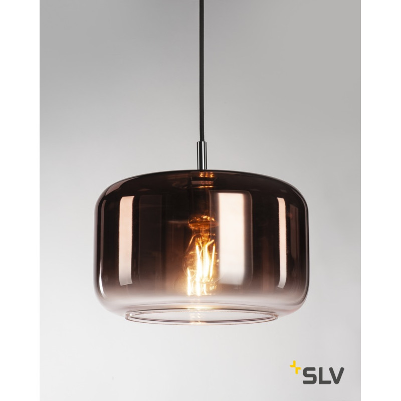 PANTILO 28, suspension intérieure, cuivre, E27, 15W max
