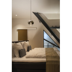PANTILO CONVEX 29, suspension intérieure, chrome, E27, max 40W