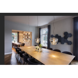 PANTILO CONVEX 40, suspension intérieure, chrome, E27, max 40W