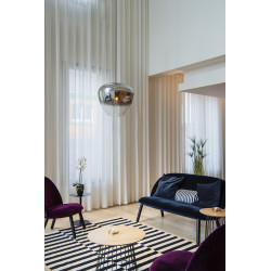 PANTILO CONVEX 40, suspension intérieure, chrome, E27, max 40W