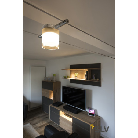 TENSEO, COMET LED, spot pour câble T.B.T. intérieur, chrome, LED, 6,3W, 2700K
