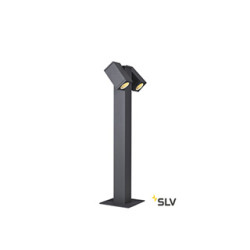 THEO PATHLIGHT, borne extérieure, double, anthracite, GU10/QPAR51, 2x7W max, IP44