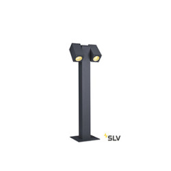 THEO PATHLIGHT, borne extérieure, double, anthracite, GU10/QPAR51, 2x7W max, IP44