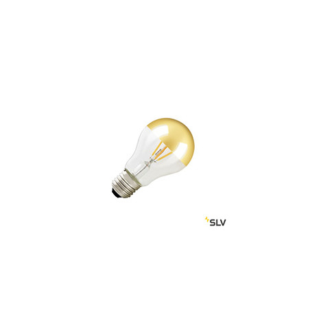 Source LED A60, tête miroir doré, E27, 4W, 2000-2900K, 200lm, 180°, variable