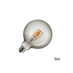 Source LED G125, E27, 8W, 2000-2900K, 280°, variable, verre fumé