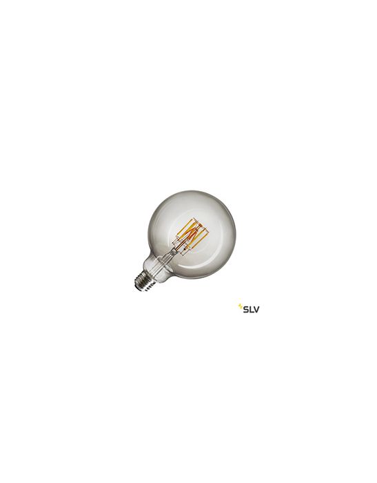 Source LED G125, E27, 8W, 2000-2900K, 280°, variable, verre fumé