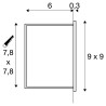 MOBALA, encastré mural intérieur, blanc mat, LED, 1,3W, 3000K
