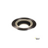 DASAR® 270, encastré de sol extérieur, symétrique, rond, noir mat/inox brossé, LED, 30W, 3000K, IP65