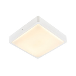 AINOS SENSOR, applique et plafonnier extérieur, carré, blanc, LED, 18W, 3000K/4000K, IP65, détecteur de mouvement