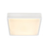 AINOS SENSOR, applique et plafonnier extérieur, carré, blanc, LED, 18W, 3000K/4000K, IP65, détecteur de mouvement
