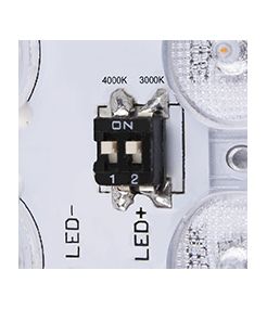 AINOS SENSOR, applique et plafonnier extérieur, carré, blanc, LED, 18W, 3000K/4000K, IP65, détecteur de mouvement