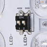 AINOS SENSOR, applique et plafonnier extérieur, carré, blanc, LED, 18W, 3000K/4000K, IP65, détecteur de mouvement