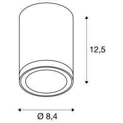 ENOLA, plafonnier extérieur, rond, S, anthracite, LED, 9W, 3000K/4000K, IP65