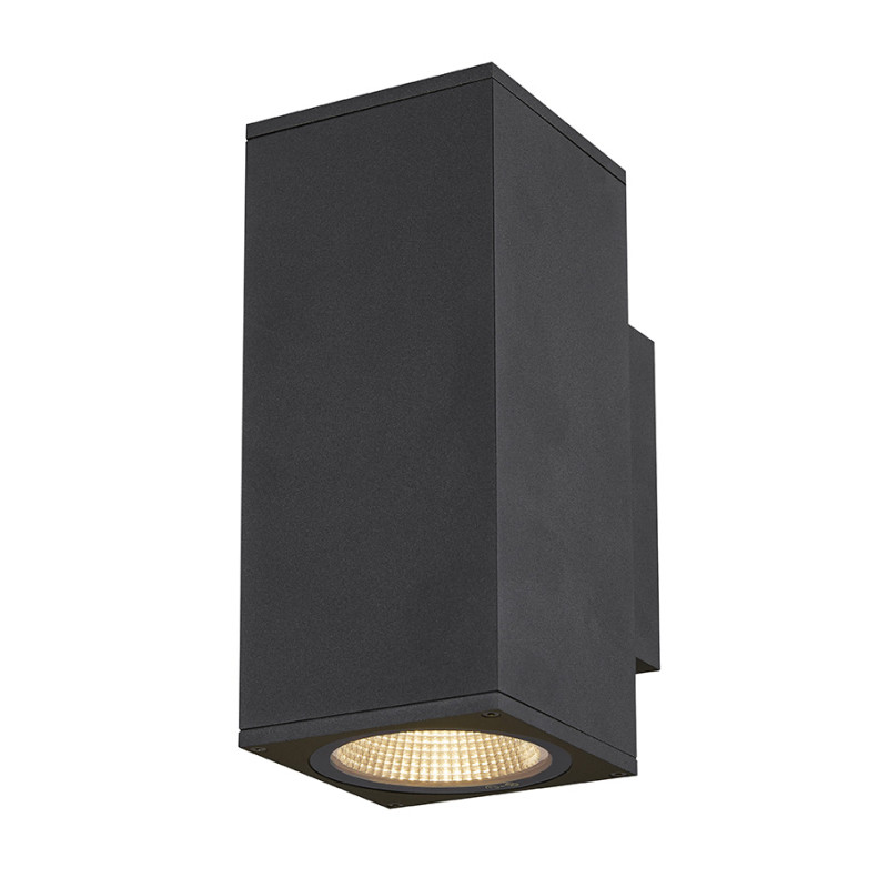 ENOLA, applique extérieure, carré, M, anthracite, LED, 19W, 3000K/4000K, IP65, up/down