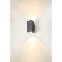 ENOLA, applique extérieure, carré, M, anthracite, LED, 19W, 3000K/4000K, IP65, up/down