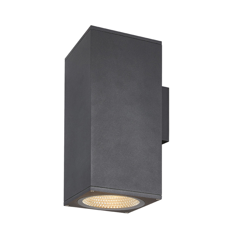 applique extérieure carré ENOLA L, anthracite, LED, 53W, 3000K/4000K, IP65, up/down
