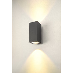 applique extérieure carré ENOLA L, anthracite, LED, 53W, 3000K/4000K, IP65, up/down