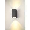 applique extérieure carré ENOLA L, anthracite, LED, 53W, 3000K/4000K, IP65, up/down