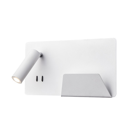 SOMNILA SPOT, applique intérieure, liseuse, version droite, blanc, LED, 13W, 3000K, avec port USB