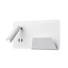 SOMNILA SPOT, applique intérieure, liseuse, version droite, blanc, LED, 13W, 3000K, avec port USB