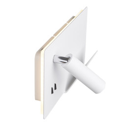 SOMNILA SPOT, applique intérieure, liseuse, version droite, blanc, LED, 13W, 3000K, avec port USB