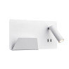 SOMNILA SPOT, applique intérieure, liseuse, version gauche, blanc, LED, 13W, 3000K, avec port USB