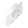 SOMNILA SPOT, applique intérieure, liseuse, version gauche, blanc, LED, 13W, 3000K, avec port USB