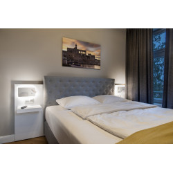 SOMNILA SPOT, applique intérieure, liseuse, version gauche, blanc, LED, 13W, 3000K, avec port USB