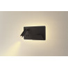 SOMNILA SPOT, applique intérieure, liseuse, version droite, noir, LED, 13W, 3000K, avec port USB