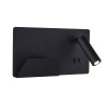 SOMNILA SPOT, applique intérieure, liseuse, version gauche, noir, LED, 13W, 3000K, avec port USB